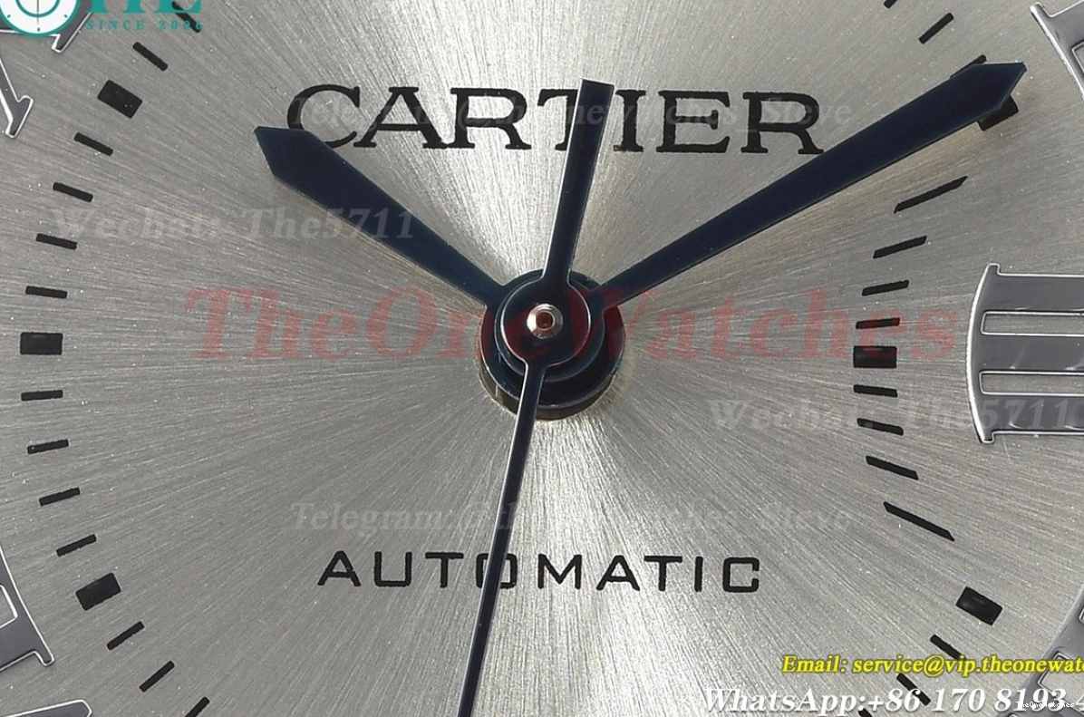 GDF Dial Cartier LE 33mm De Silver Dia SS Bleu NH05 Ballon 0415